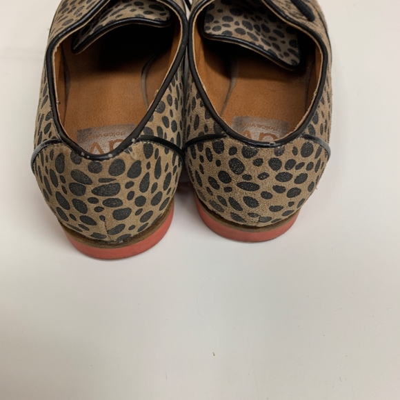 DV Leopard Suede Lace Up Loafers Red Bottoms - Picture 2 of 8